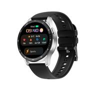 (argent noir) Montre connectée X7 avec écouteurs TWS 2-en-1 sans fil Bluetooth, double connexion pour