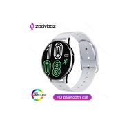 (Argent) Nouvelle montre intelligente d'appel Bluetooth pour adulte, surveillance de la fréquence cardiaque et