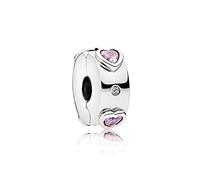 Argent Plaqué Alliage Perles Explosion of Love Clip Charm Fit Bracelet Collier Bijoux DIY pour Femme Clever Design