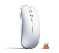 (Argent) Souris sans fil rechargeable INPHIC M1P [Power Display Enhanced Edition] Bureau, Lumière, Son,