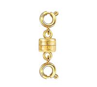 argent sterling 925 double fermoir magnétique Colliers Extension de chaîne Connecteur magnétique or 14 carats Fermoir de bracelet Double fermeture de bijoux Fabrication de bijoux