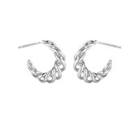 Argent sterling Boucles d’oreilles créoles torsadées pour femme Tendance Petits cerceaux légers et hypoallergéniques Bijoux élégants en argent sterling pour une fête à porter quotidiennement Argent