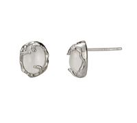 Argent sterling S925 Bijoux western pour femmes Plaqué or 18 carats Hypoallergénique Design minimaliste en forme de dôme Boucles d'oreilles légères pour les soirées décontractées Argent