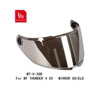 (Argent) Visière de remplacement MT pour casque modèle THUNDER 4 SV MT-V-28B lentille de casque pièces