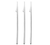 Argenté Grattoir à Pédicure 3 Pièces en Acier Tungstène | Outil Robuste, Usage Maison ou Institut, pour Mains et Pieds, Maniement Simple, Finition Argenté