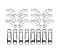 Argenté Kit de Fixation Invisible Acier Inoxydable pour Meubles | Installation Facile et Retrait Simple, Design Discret Fiable, pour Assemblage de Meubles et Armoires
