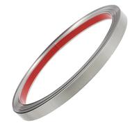 Argenté Moulure Adhésive Finition Murale, en Acier Inoxydable Moderne | Pose Autocollante, Look Poli Contemporain, pour Rénovation Intérieure, Plafond et Éviers, Style Minimaliste