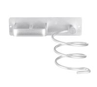 Argenté pour Sèche-cheveux Support Mural en Aluminium pour Maison | Rangement Organisé, Gestion du Cordon, Usage Salle de Bain, Hôtel, Coiffeuse, pour Modèle Compact Portable