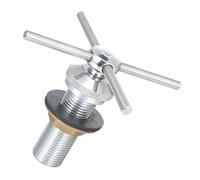 Argenté Tête de Rinçage Acier Inoxydable pour Verres de Bar | Rince-verre Encastrable, Installation Facile, Surface Lisse et Usage Sûr, pour Tasse et Verre