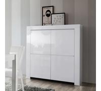Argentier-bar design laqué blanc 4 portes APHODITE