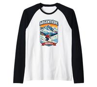 Argentière France Ski Resort Montagne Voyage Graphique Manche Raglan