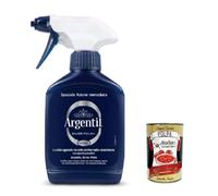 Argentil - Nettoyant spécifique pour argent spray, action polie et antioxydante, avec barrière protectrice, 150 ml + Italian Gourmet polpa 400g