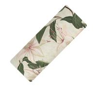 Argentina Flower Of The Ceibo Tree Beauty Summer Flower Tapis de yoga imprimé avec sac de transport en caoutchouc naturel antidérapant Épaisseur 1 mm avec sac de yoga 180,3 x 66 cm