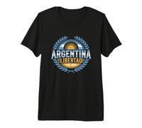 Argentina Libertad Heritage - Emblème Graphique Sol de Mayo T-Shirt Haut de Gamme