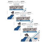 Argentine 1610MF - Jeu de cordes à boule guitare Manouche - tirant 11-46 (Lot de 3)