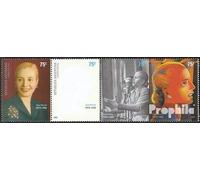 Argentine 2745-2748 Bande de Quatre (complète.Edition.) neuf avec Gomme Originale ** MNH 2002 Evita Perón (Timbres pour Les collectionneurs) Célébrités/Cinéma/Théâtre/Radio