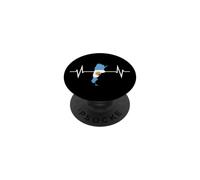 Argentine Contour du Pays en Forme De Cœur PopSockets PopGrip Adhésif