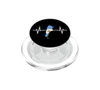Argentine Contour du Pays en Forme De Cœur PopSockets PopGrip pour MagSafe