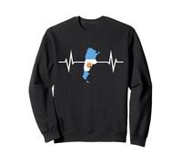 Argentine Contour du Pays en Forme De Cœur Sweatshirt