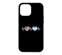 Argentine États-Unis Battements De Cœur Argentin Américain Coque pour iPhone 12 Pro Max