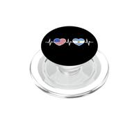 Argentine États-Unis Battements De Cœur Argentin Américain PopSockets PopGrip pour MagSafe
