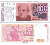 Argentine Pick-no: 327c utilisé (III) 1985 100 Australes (Billets pour Les collectionneurs - Pas de Moyen de paiement)