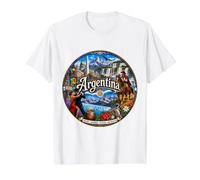 Argentine, Sud Amérique du Sud T-Shirt Graphique avec Valeur, Homme, Blanc, XL