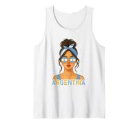 Argentinian Girl Argentina Flag Argentinian Girlfriend Wife Débardeur