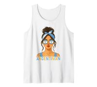 Argentinian Girl Argentina Flag Argentinian Girlfriend Wife Débardeur