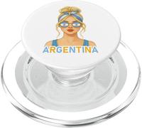 Argentinian Girl Argentina Flag Argentinian Girlfriend Wife PopSockets PopGrip pour MagSafe