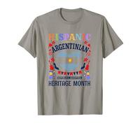 Argentinian Pride Hispanic Heritage Month Argentina Flag T-Shirt