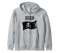 ARGH Pirate Crâne et os croisés Jolly Roger ARGH Pirate Sweat à Capuche