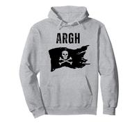 ARGH Pirate Crâne et os croisés Jolly Roger ARGH Pirate Sweat à Capuche