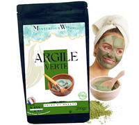 Argile 200gr poudre Naturel, Masques soins corps et visage - Gommage Nettoie adoucie - Détoxifie la peau masque, naturel (Vert)