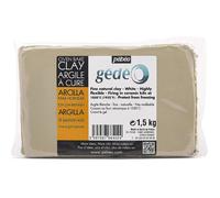 Argile à cuire - PEBEO - Gédéo - Blanche - 1.5 KG - Très malléable - Cuisson à 980°