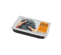 Creotime – Argile à modeler Réf. 789030 Plus – 1 kg – Qui sèche à l'air – Noir
