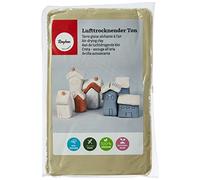 Argile à modeler Rayher, beige, 1 kg, pâte à modeler, durcissante à l'air, douce, souple, sans brûler, 3450102