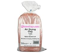 Argile à modeler séchant à l'air renforcé en nylon 12,5 kg (terre cuite)