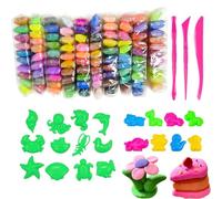 Argile Autodurcissante Pâte à Modeler - 100 Couleurs pour Enfants - Idéal pour les Garçons et Filles de 3 à 12 ans - 100 Pièces - Non Toxique et Sécuritaire