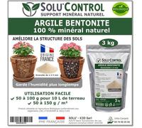 Argile Bentonite Jardin - Tout Pour Les Nuisibles - Améliore La Rétention D'eau - Granulométrie 1 À 3 Mm Multicolore