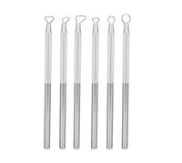 Argile De Poterie,Scuture Argile,Zuu 6Pcs Clay Py Scuting Tools Set,Outile Scuture D'Argile Poterie nant Xiem Coupe Sito Métal Outil De Scuture 6Pcs Ensemble Grat
