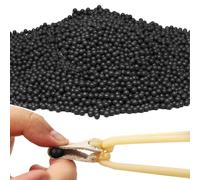 Argile Dure Ball, 900g 9mm Slingshot Ball pour Slingshot Practice, Noir