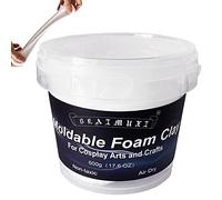 Argile en mousse malléable pour cosplay, mousse sculptante, haute densité, séchage à l'air libre, pour costumes, ponçage et cosplay (500 g, blanc)