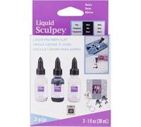 Argile liquide à cuire - Pour création de bijoux - Couleur basique - 3 flacons 30ml