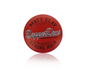 Argile mate Dapper Dan pour homme, argile coiffante à tenue forte et finition mate, argile texturisante pour plus de volume et de forme, 100 ml