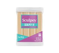 Argile polym?re cuite au four Polyform Sculpey III, couleur beige, non toxique, barre de 2 oz