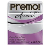 Argile Polymère Premo Sculpey 2 Onces-Silver