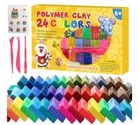 Argile Sèche à l'air - PVC 24 Couleurs avec Outils | Pâte à Modeler à Sculpture à Séchage à l'air pour Projets Arts Faire des Jeux Sensoriels Garçons Filles Adultes