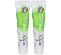 Argiletz Dentifrice nature / aloé vera bio Pâte(S) Buccale(S) 2x75 ml
