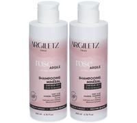 ARGILETZ Rose Argile Shampooing Minéral Cheveux Secs 2x200 ml